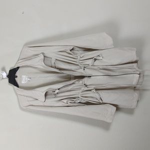 Torrid Shacket Womens 2X Taupe Drawstring Waist Jacket